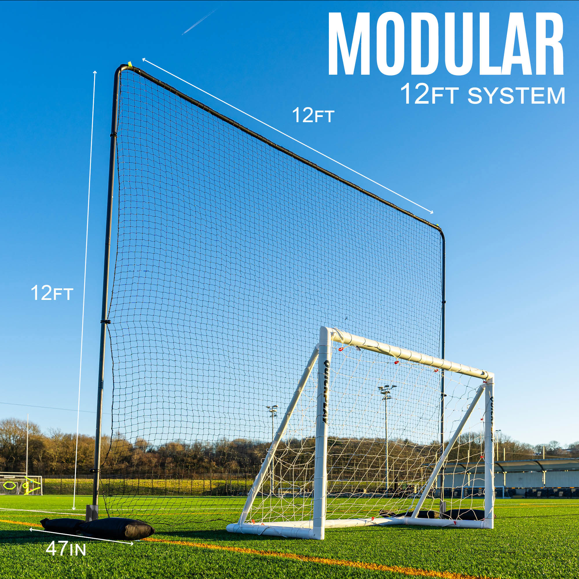 12ft Barrier Net System Freestanding (Multiple Sizes) - Image 10
