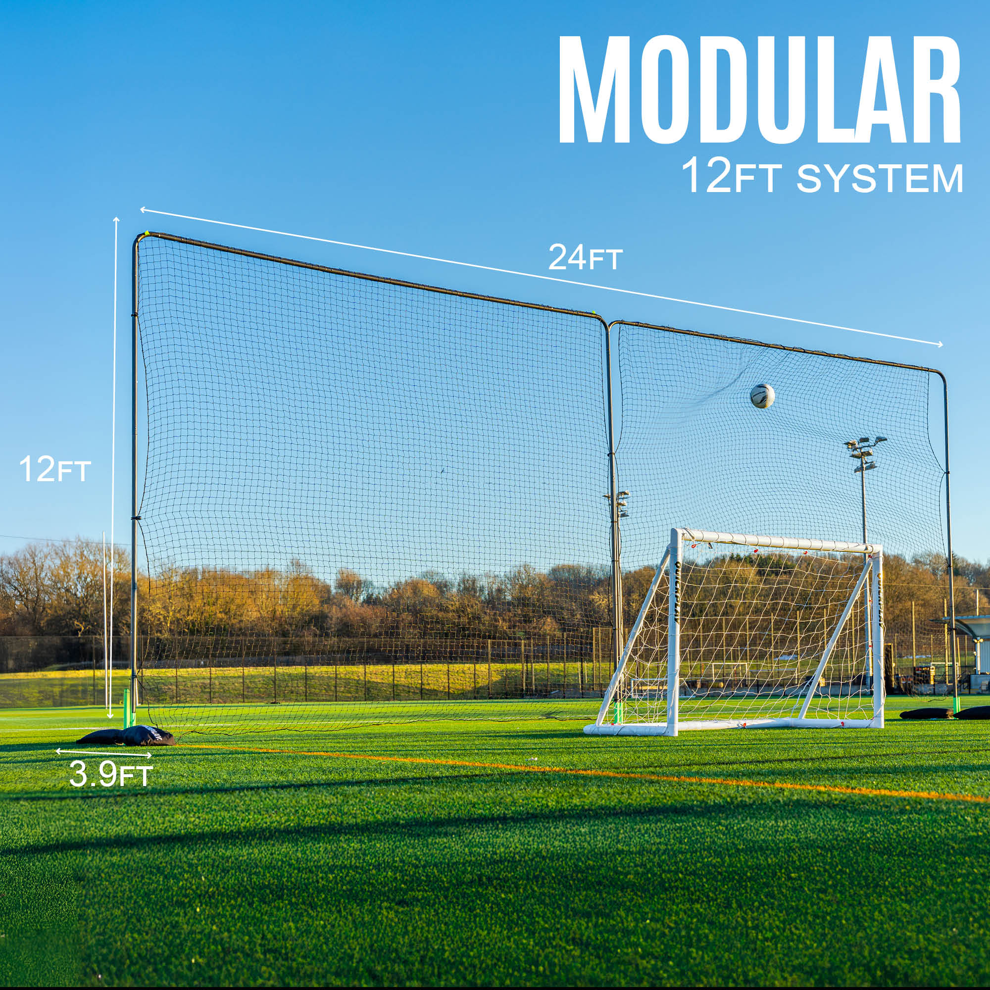 12ft Barrier Net System Freestanding (Multiple Sizes) - Image 11