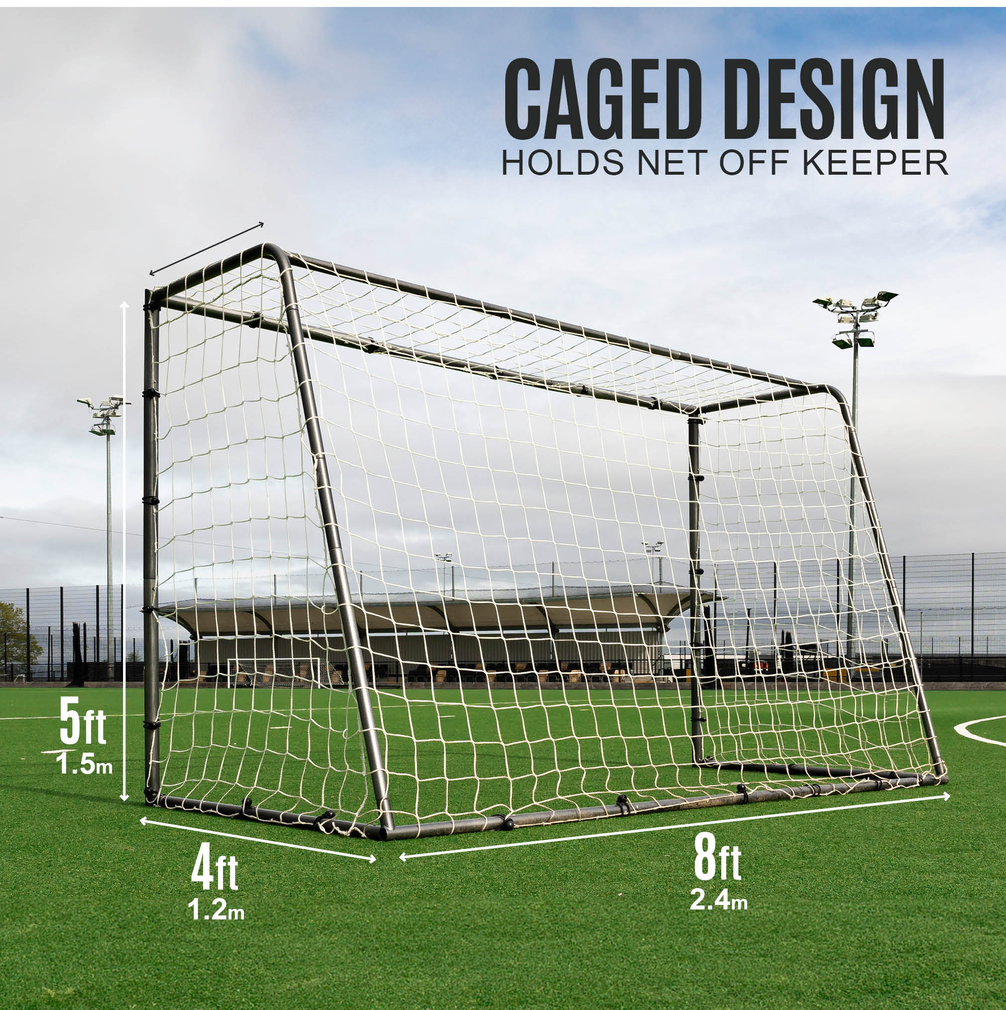 GS Series Soccer Goal 8x5' - Image 6