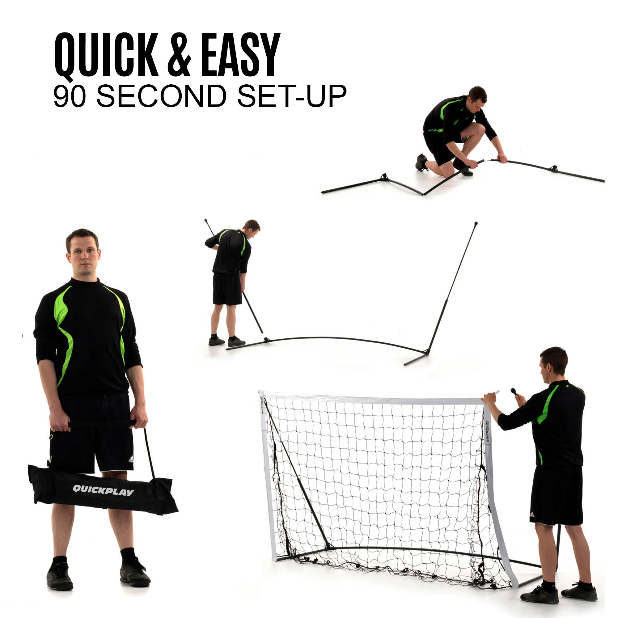 KICKSTER Elite Portable Soccer Goal 18.5x6.5' - Image 3