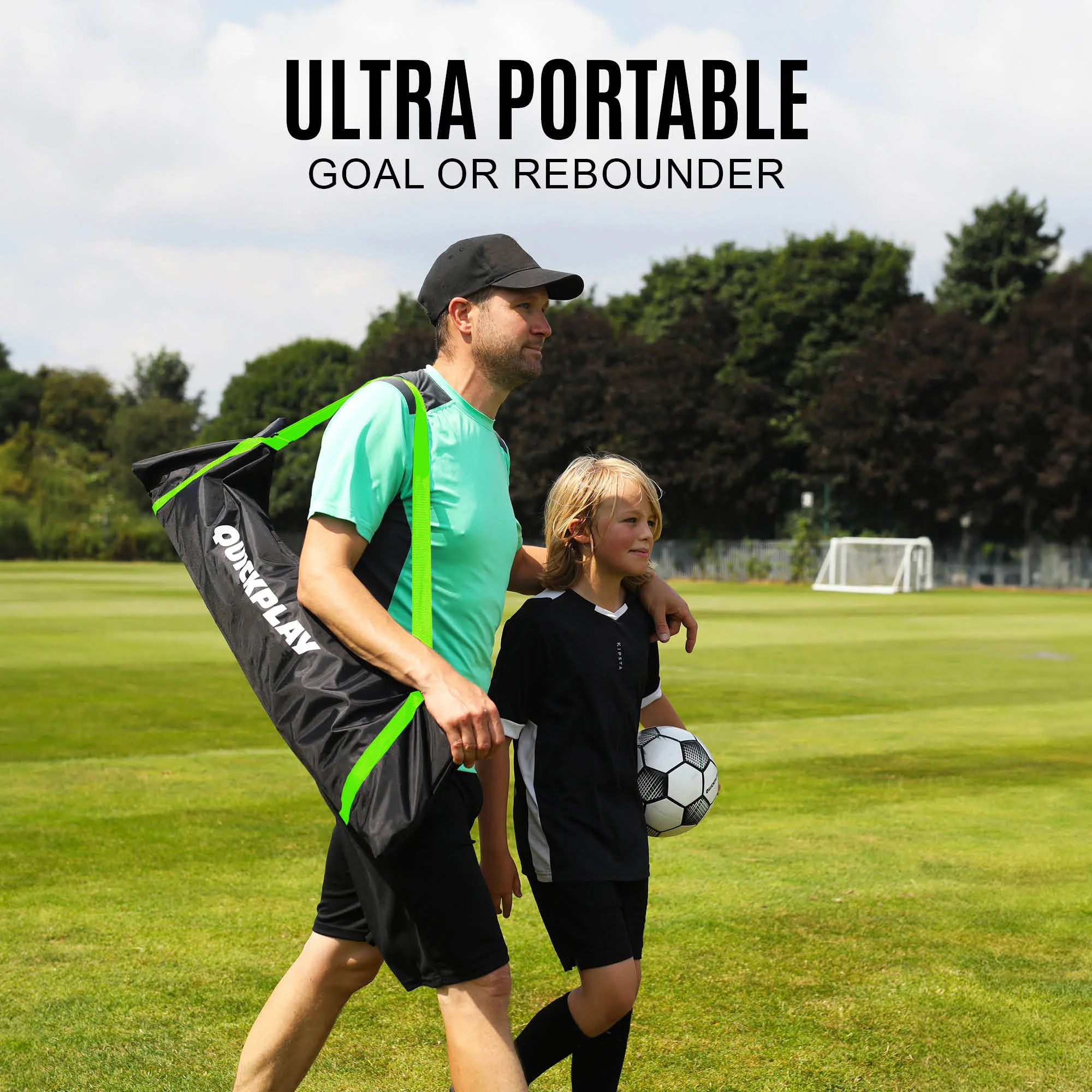 KICKSTER 2-in-1 Soccer Goal / Soccer Rebounder 8x5' - Image 3