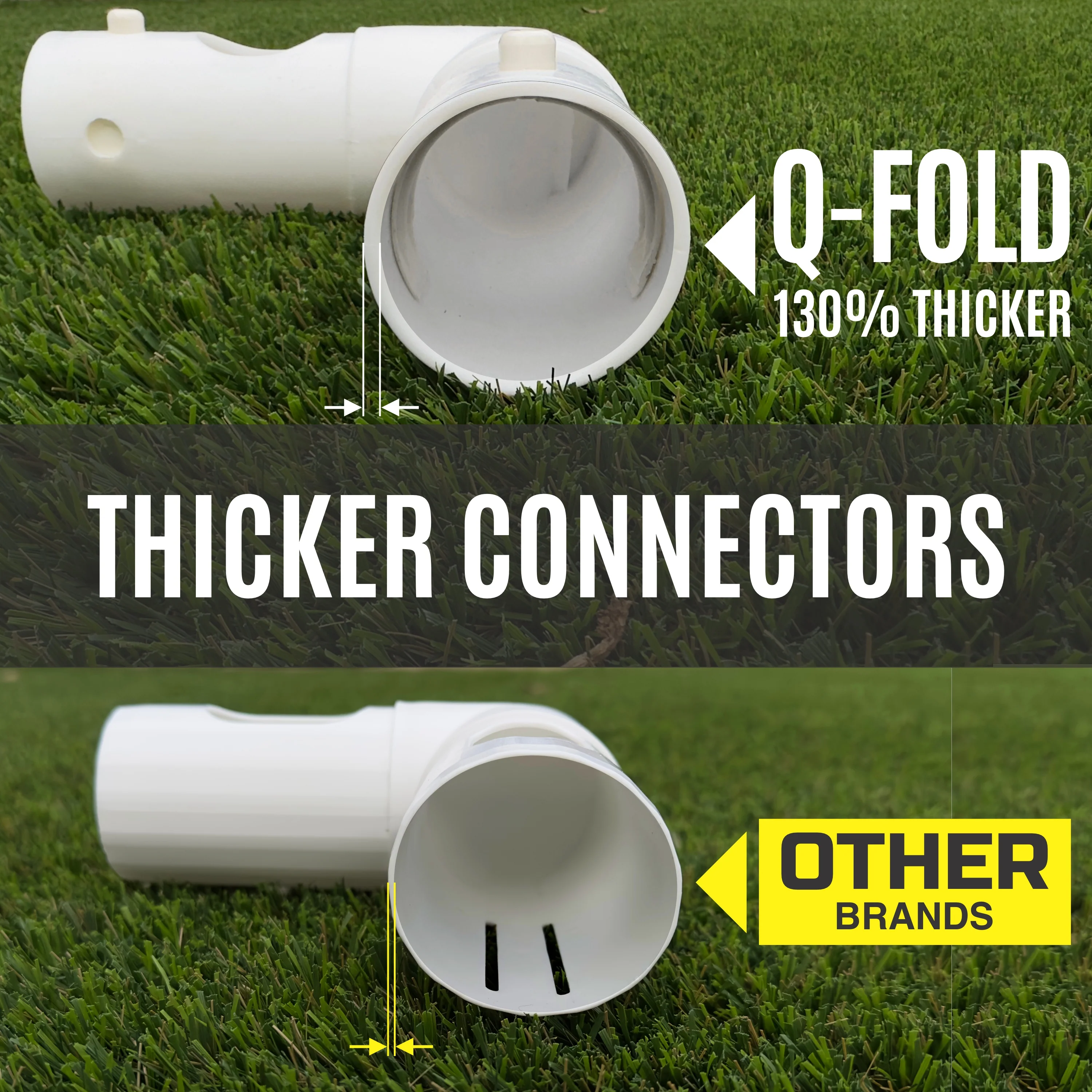 Q-FOLD Folding Soccer Goal 12x6' - Image 6