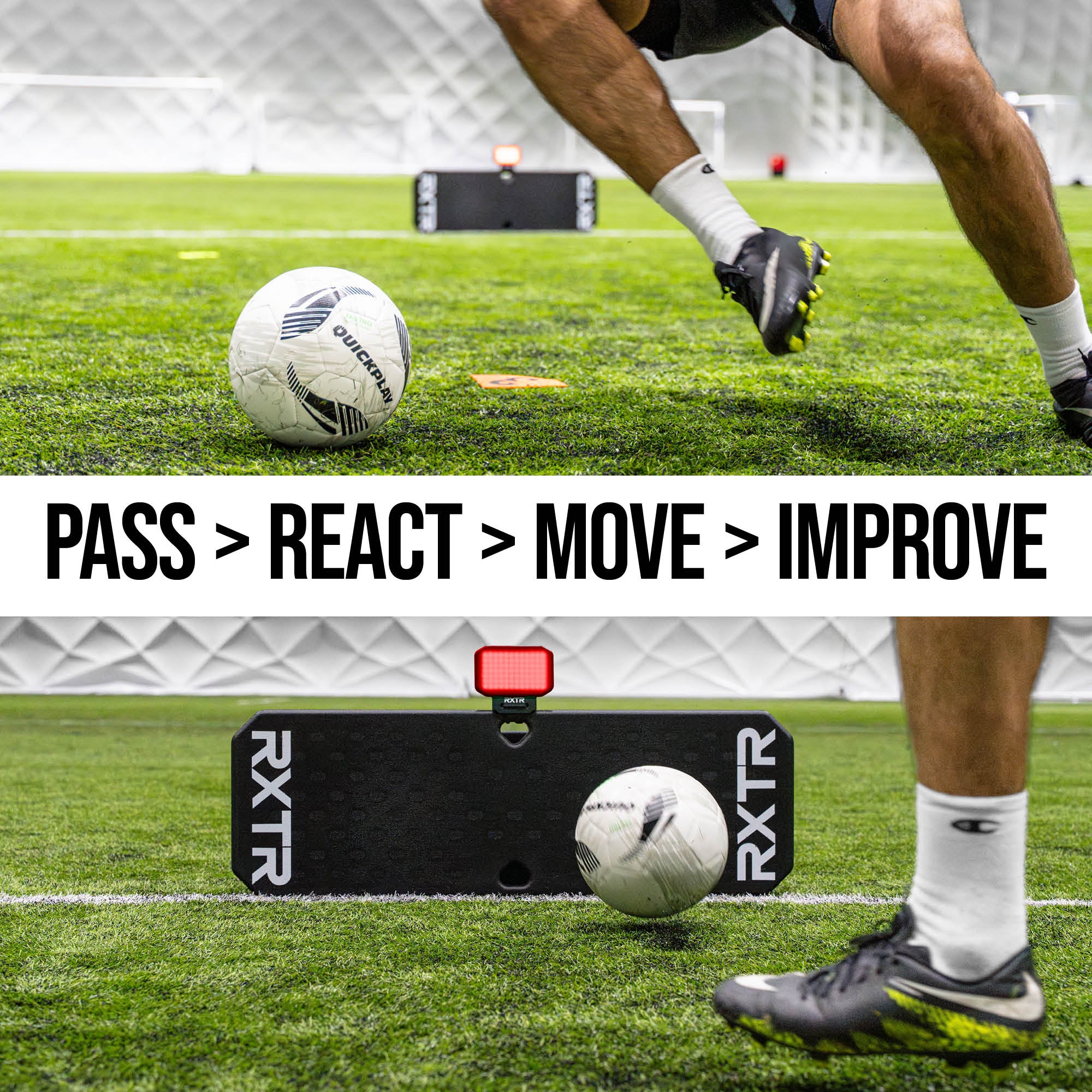 RXTR Pro Coach Soccer Rebound Board & Light Trainer - Image 4