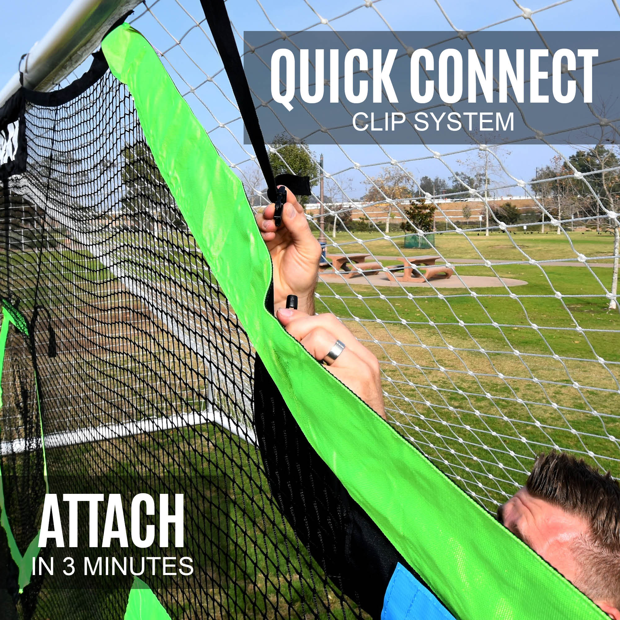 TARGET Net Pro for soccer goals 24x8' (excl. goal) - Image 6