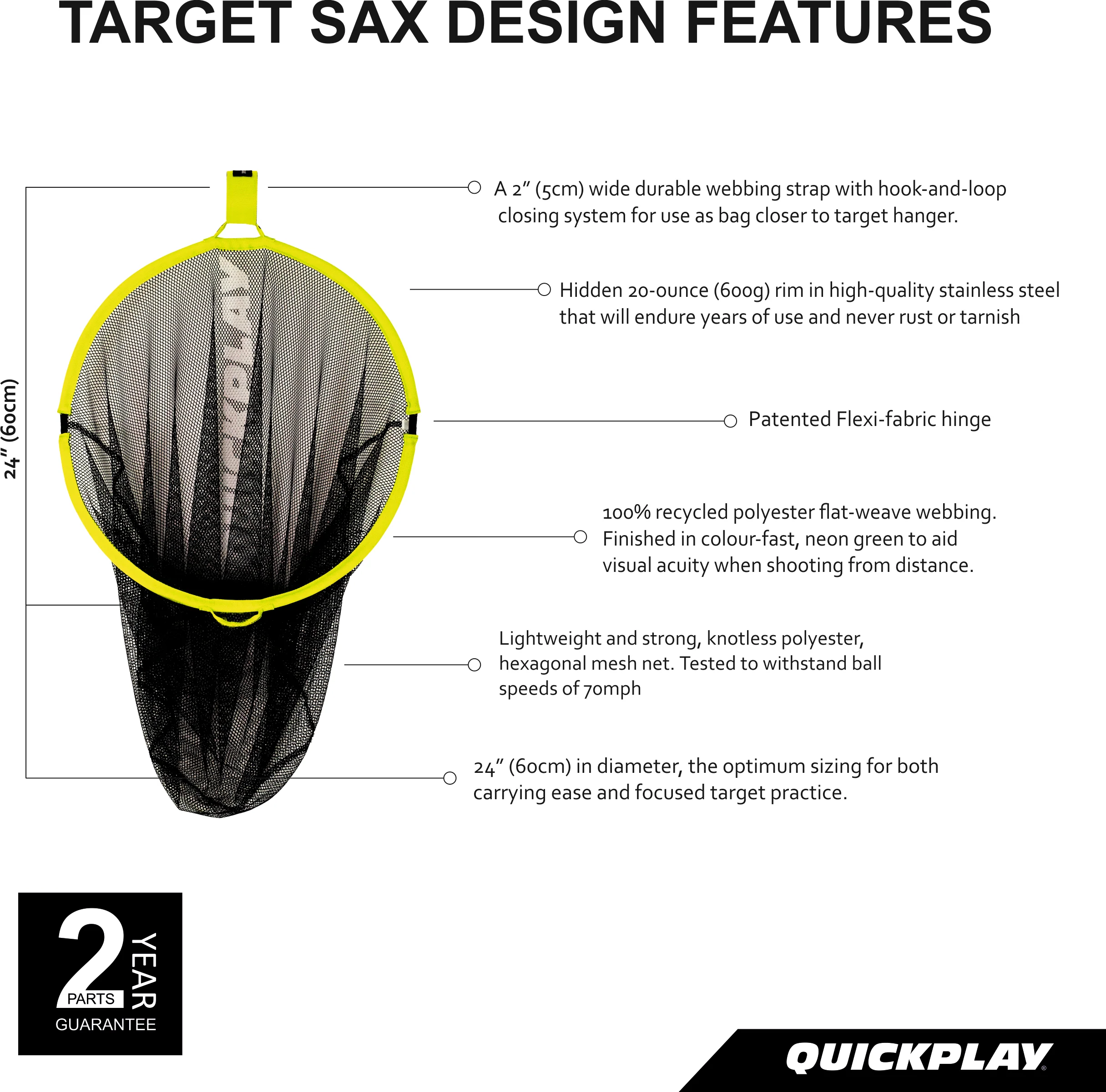 TARGET SAX 2 in 1 Soccer Goal Target + Ball Bag - Image 5
