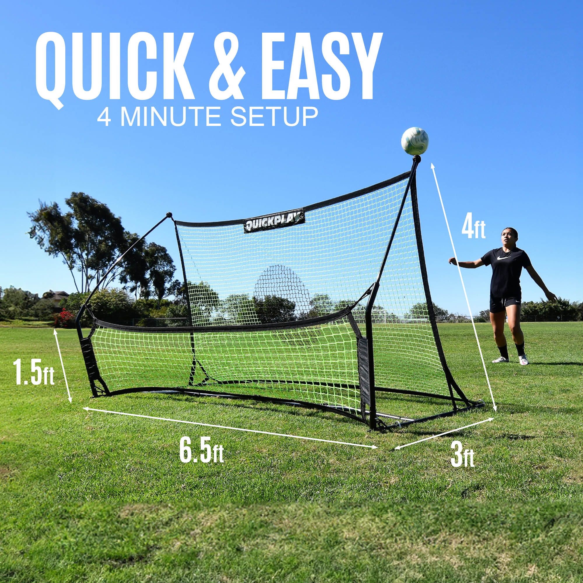 TEKKERS Trainer - Dual Soccer Net Rebounder - Image 4